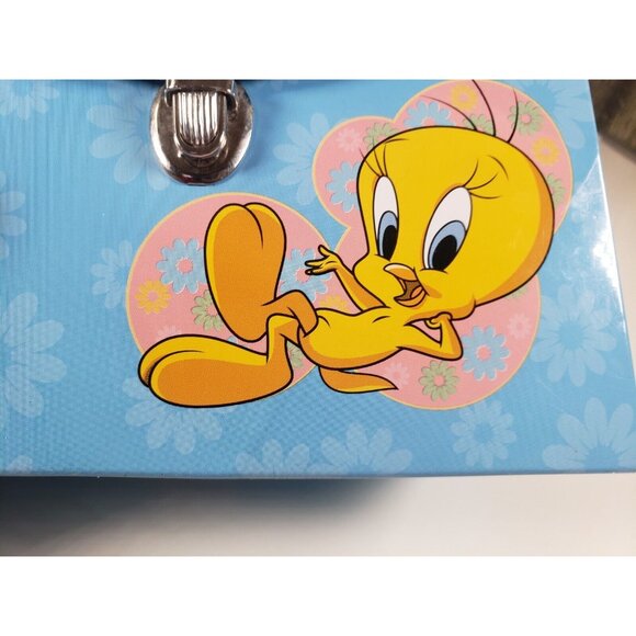 Looney Tunes Tweety Bird Mini Tin Metal Purse 5 Inch Vintage 2001 - Picture 2 of 7